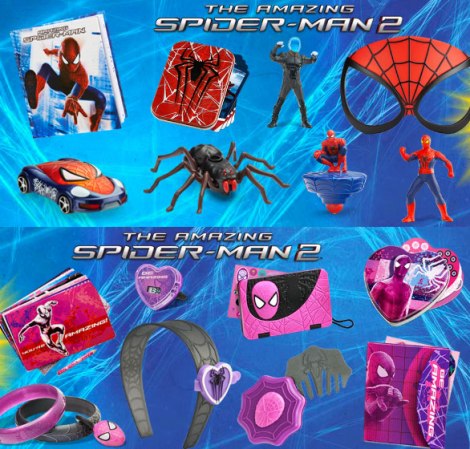 2014 Spider-Man Happy Meal toys. Credit: comicsalliance.com
